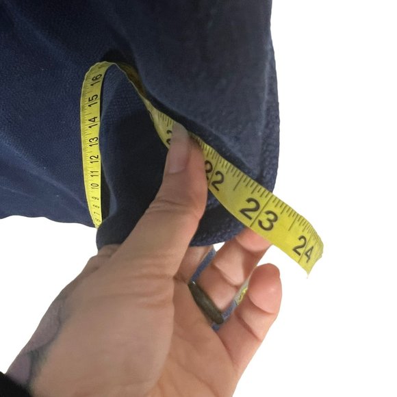 Boden Martha Navy Blue Woven Sleeveless Knee Length Sheath Dress 12 Tall - Picture 12 of 12